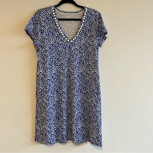 Lily Pulitzer Blue Etta Pom Dress